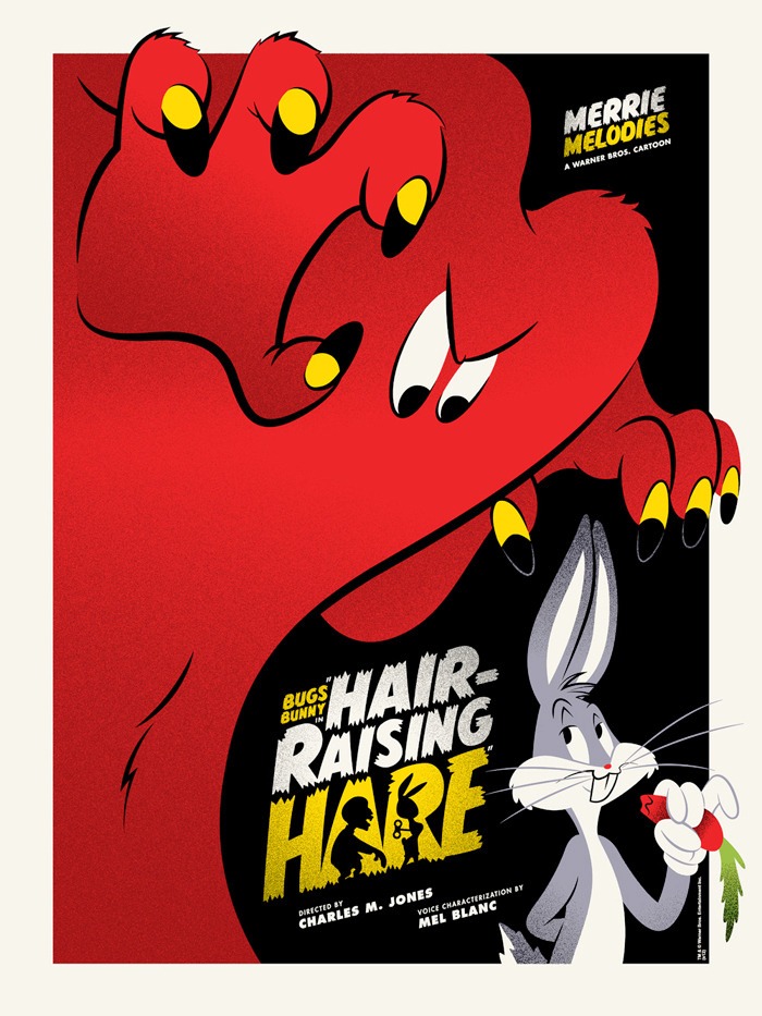 Багс Банни. Когда от ужаса дыбом шерсть / Bugs Bunny. Hair-Raising Hare  (1946) HDRip