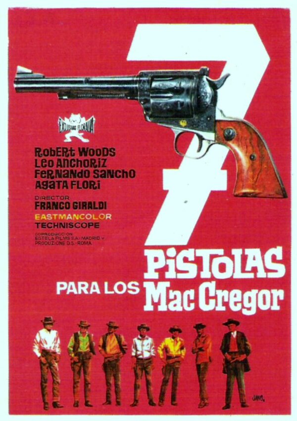 Семь пистолетов / МакГрегоров 7 pistole per i MacGregor  (1966) DVDRip / ПО