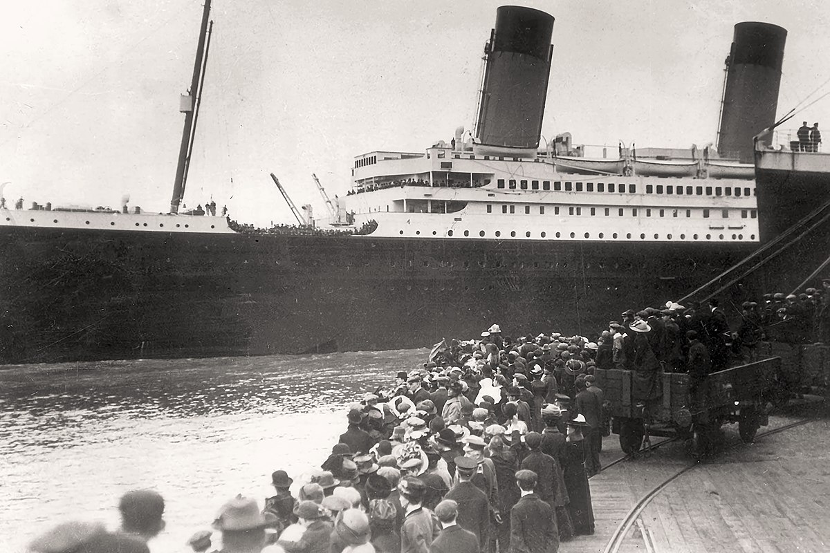 Титаник отплывает / S.S. TITANIC departing  (1912) DVDRip