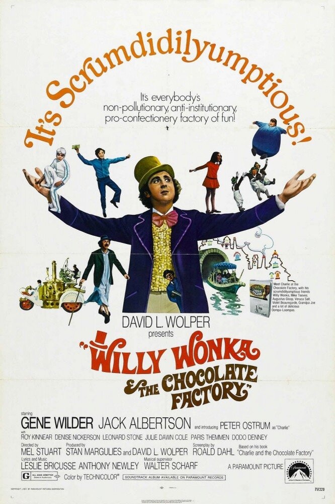 Вилли Вонка и шоколадная фабрика / Willy Wonka & the Chocolate Factory  (1971) HDRip